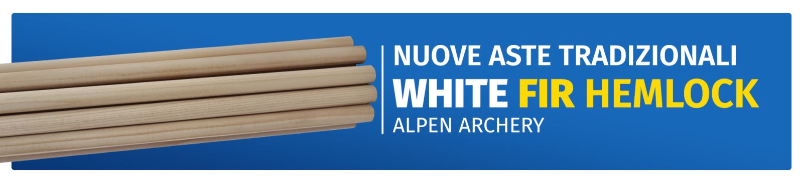 ALPEN ARCHERY NUOVE ASTE WHITE FIR HEMLOCK