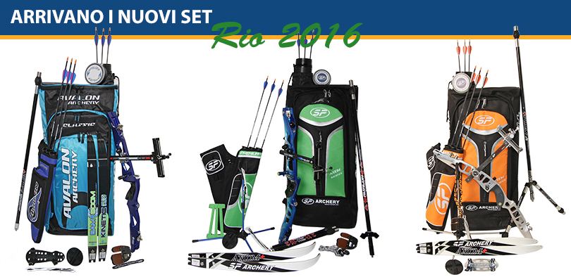 Nuovi set arco e frecce Rio 2016