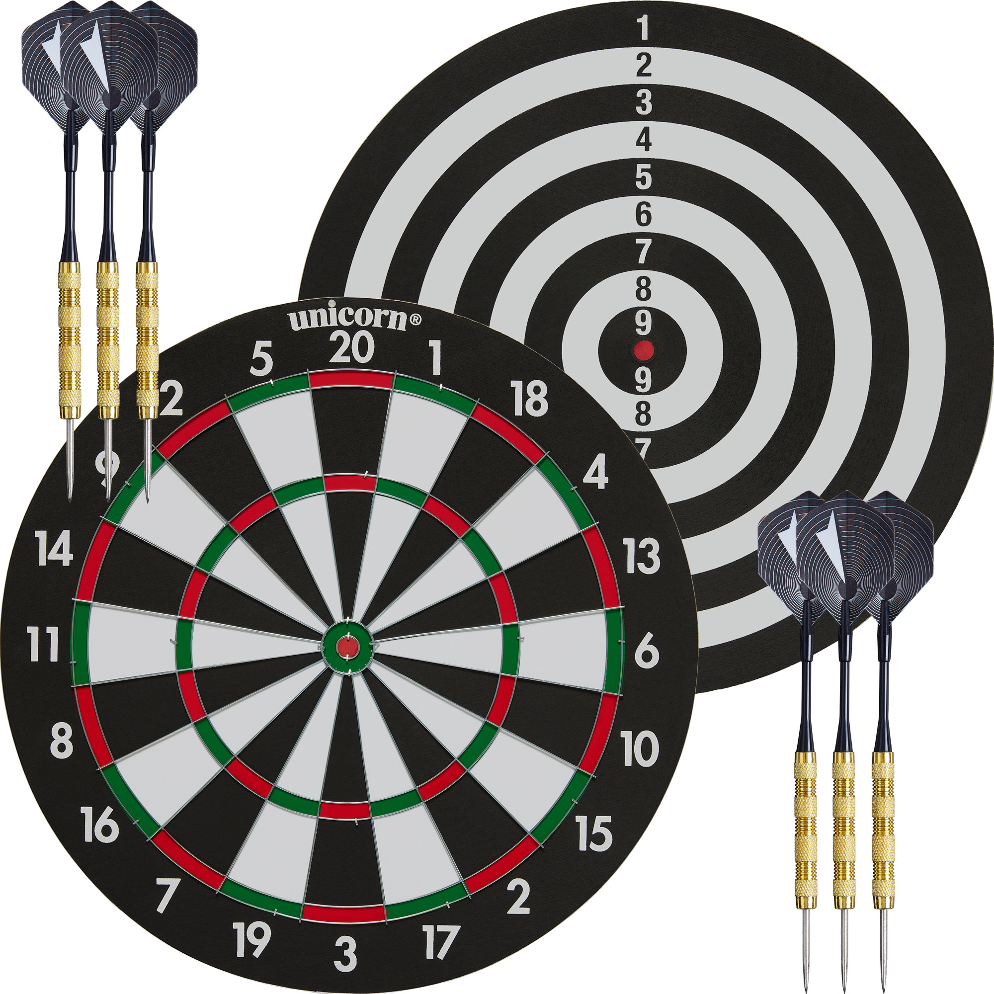 UNICORN BERSAGLIO DI CARTA 17'' CON 6 FRECCETTE