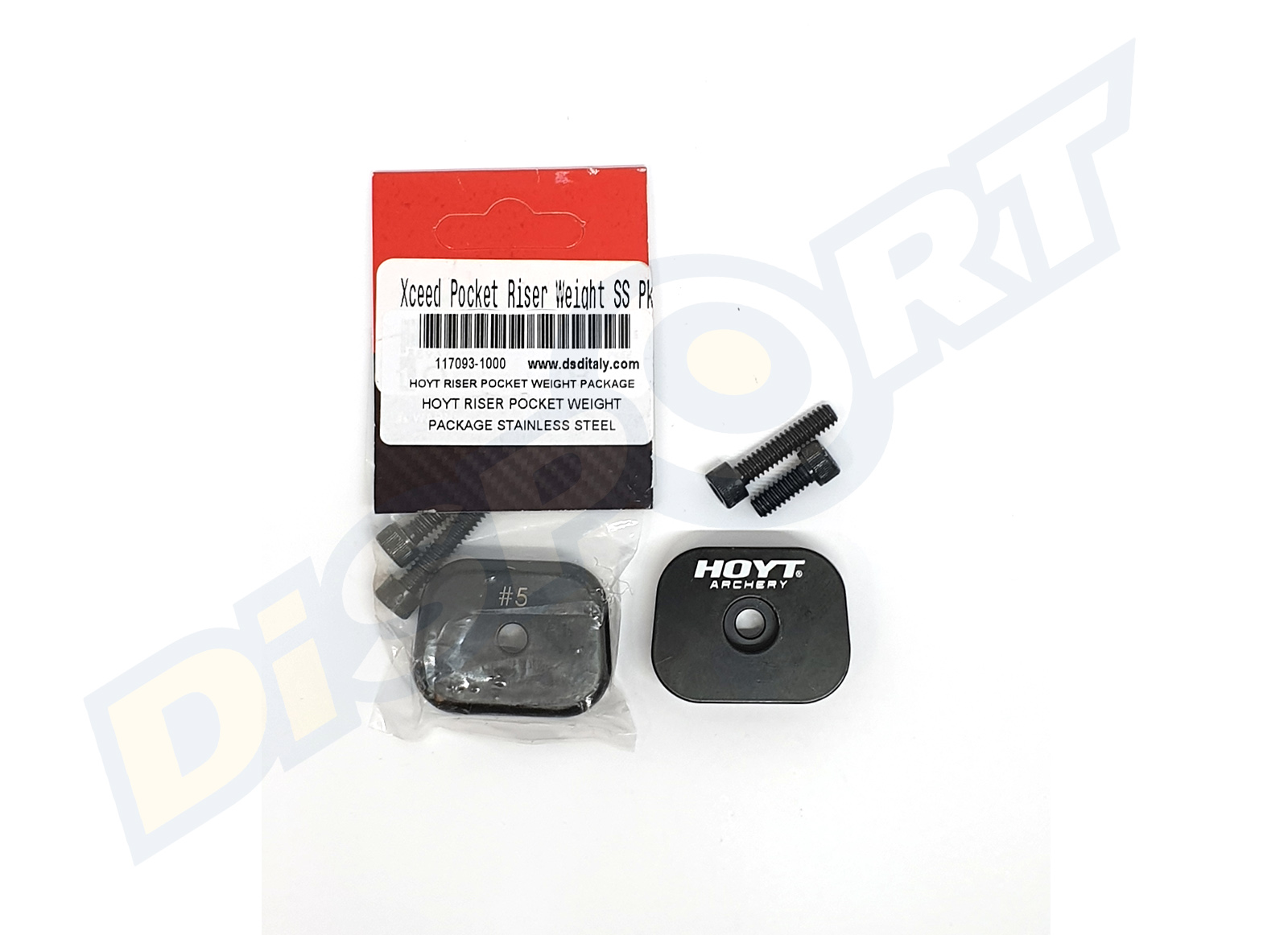 HOYT RISER POCKET WEIGHT PACKAGE STAINLESS STEEL