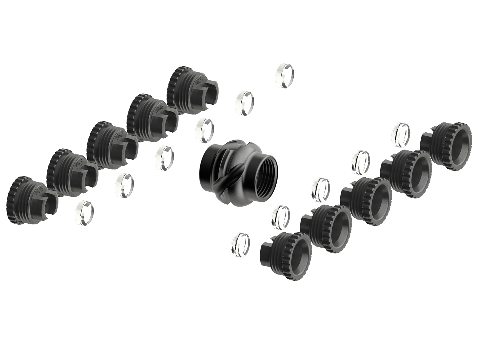 SPECIALTY ARCHERY STACK IT PEEP KIT DELUXE FULL OPTIONAL PEEP, APERTURE, 5 CLARIFIER AND 3 VERIFIER