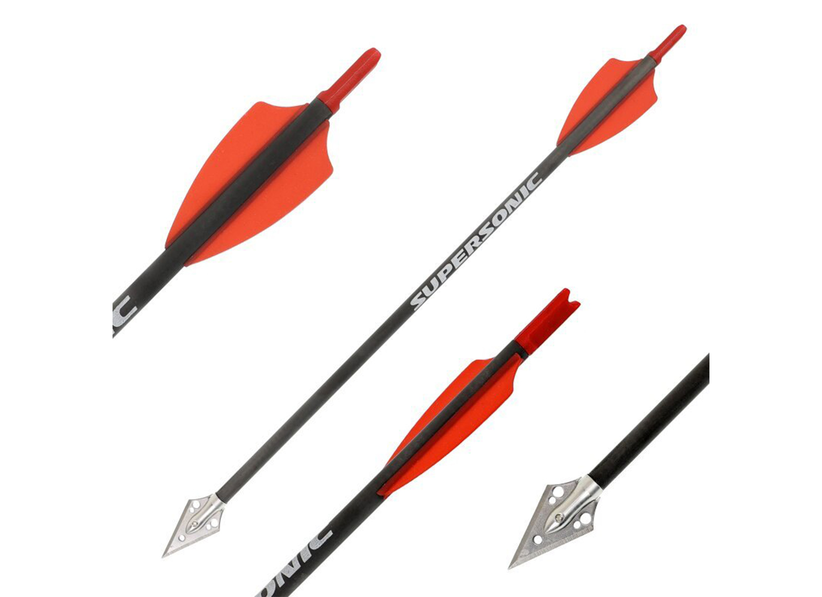 X-BOW FMA SUPERSONIC TACTICAL HUNTER ARROWS - PACK. 10 PIECES