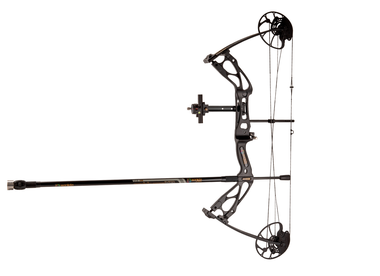 SANLIDA COMPOUND HERO X8 10-60# -18''-31'' RH BLACK PACKAGE