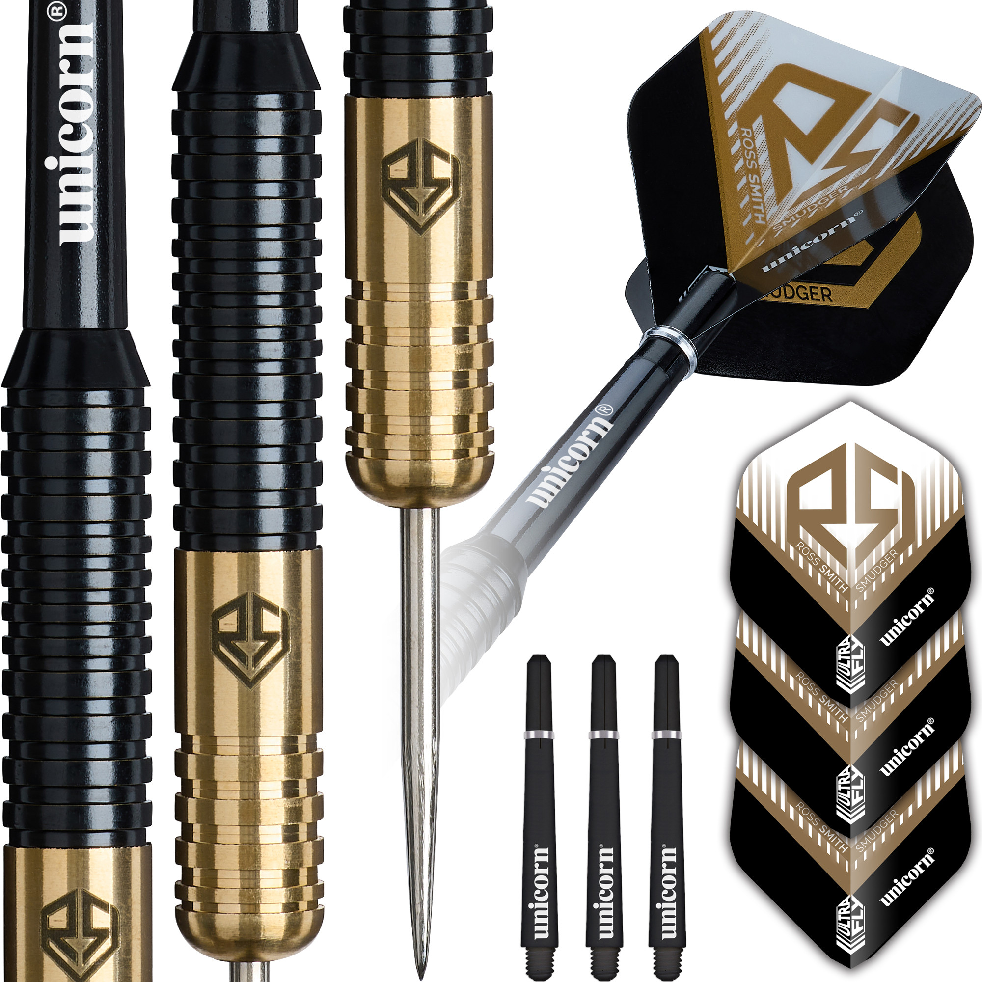 UNICORN FRECCETTE BRASS - ROSS SMITH - STEEL TIPS