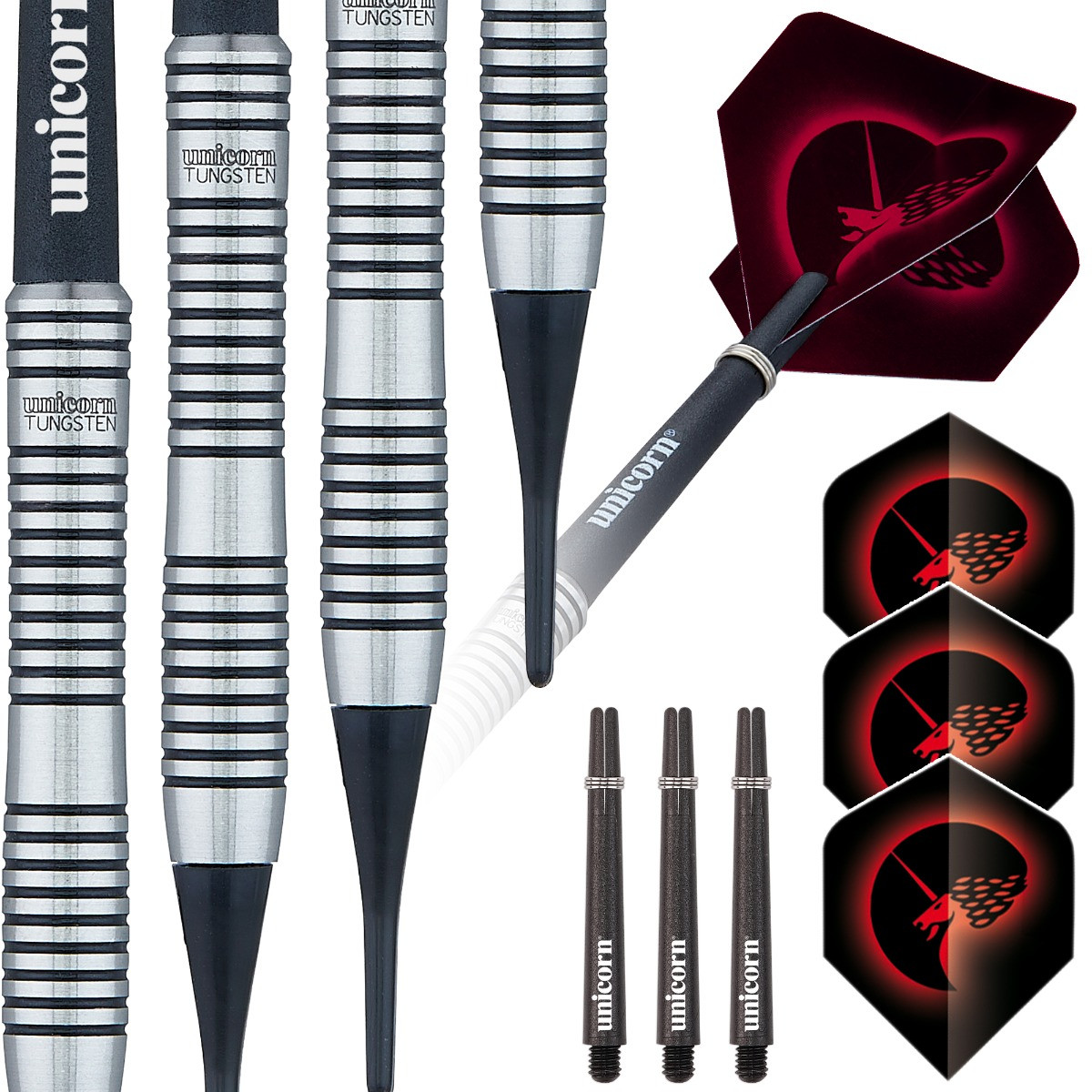 UNICORN FRECCETTE CORE PLUS TUNGSTEN STYLE 1 - SOFT TIPS